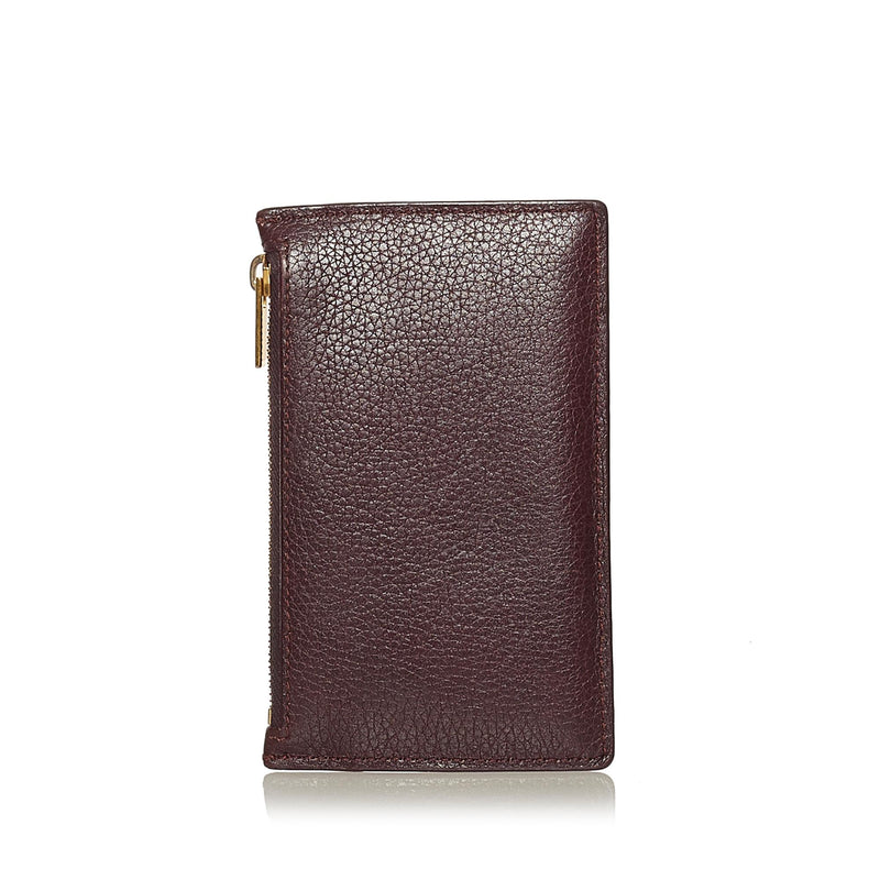 Celine Leather Zip Card Holder (SHG-34891) – LuxeDH