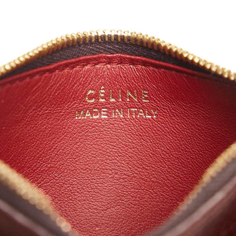 Celine Leather Zip Card Holder (SHG-34891)