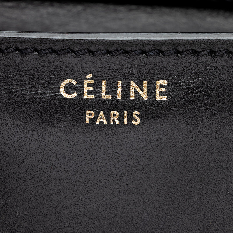 Celine Linen Calfskin Mini Luggage Tote (SHF-19341)