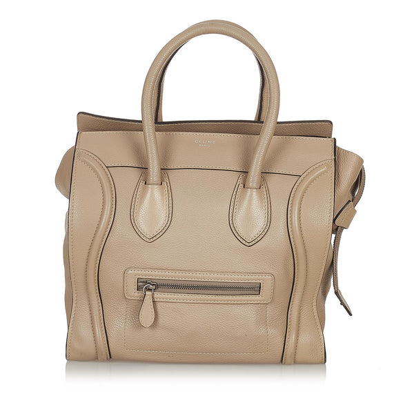 Celine Luggage Leather Tote Bag (SHG-26731)