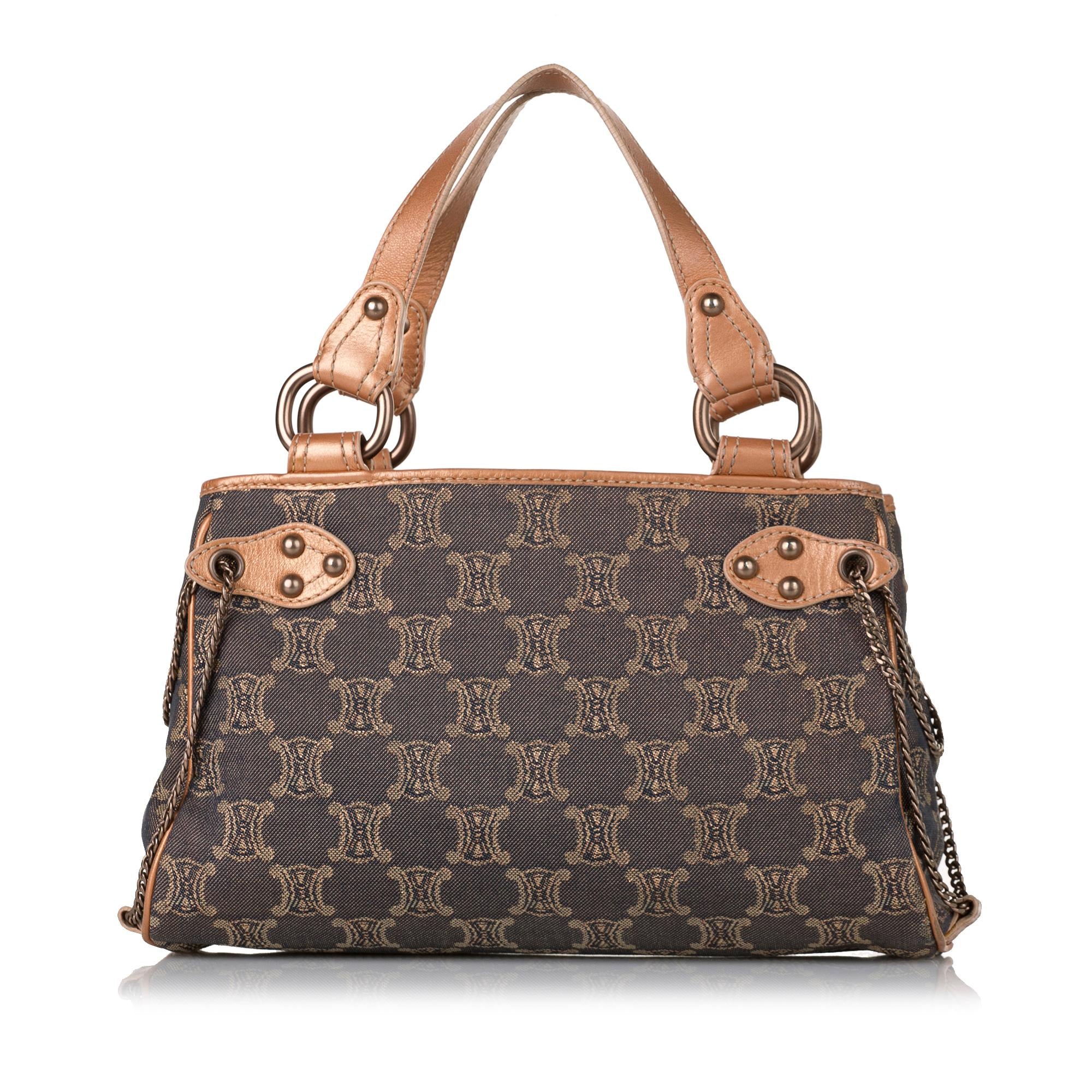 Celine Macadam Denim Handbag (SHG-35384)