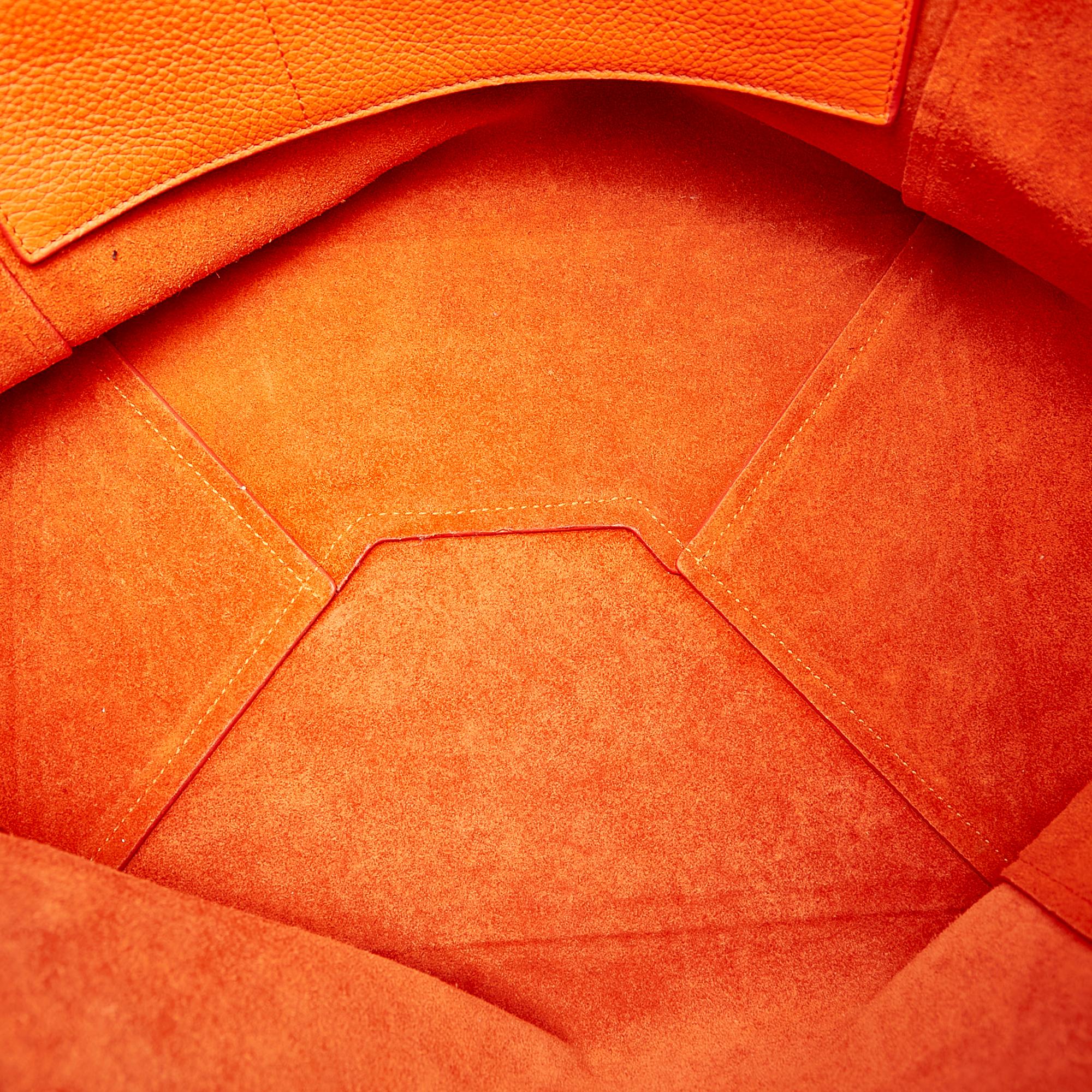 Celine Medium Horizontal Cabas Leather Tote Bag (SHG-37629)