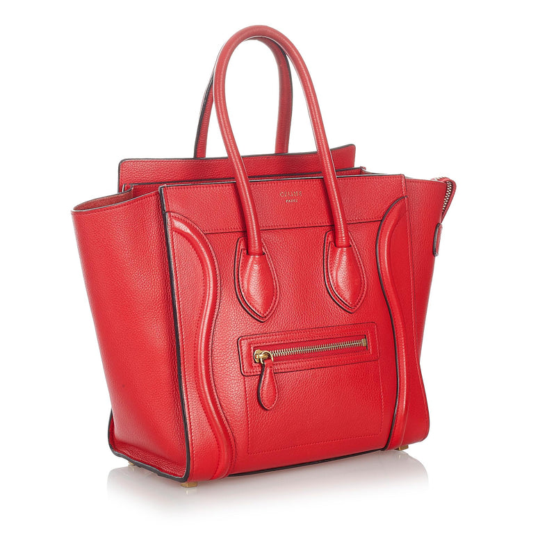Celine Micro Luggage Leather Handbag (SHG-27191)