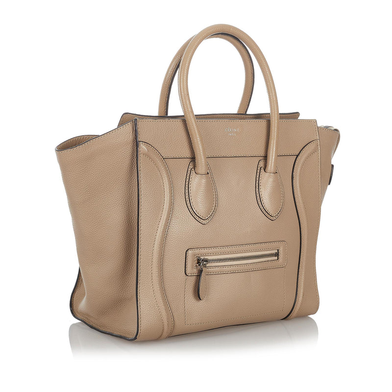 Celine Mini Luggage Leather Tote Bag (SHG-26808)