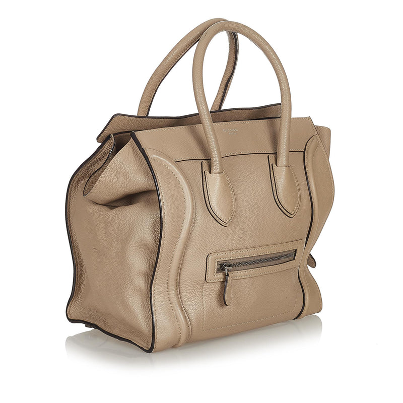 Celine Mini Luggage Leather Tote Bag (SHG-36206)