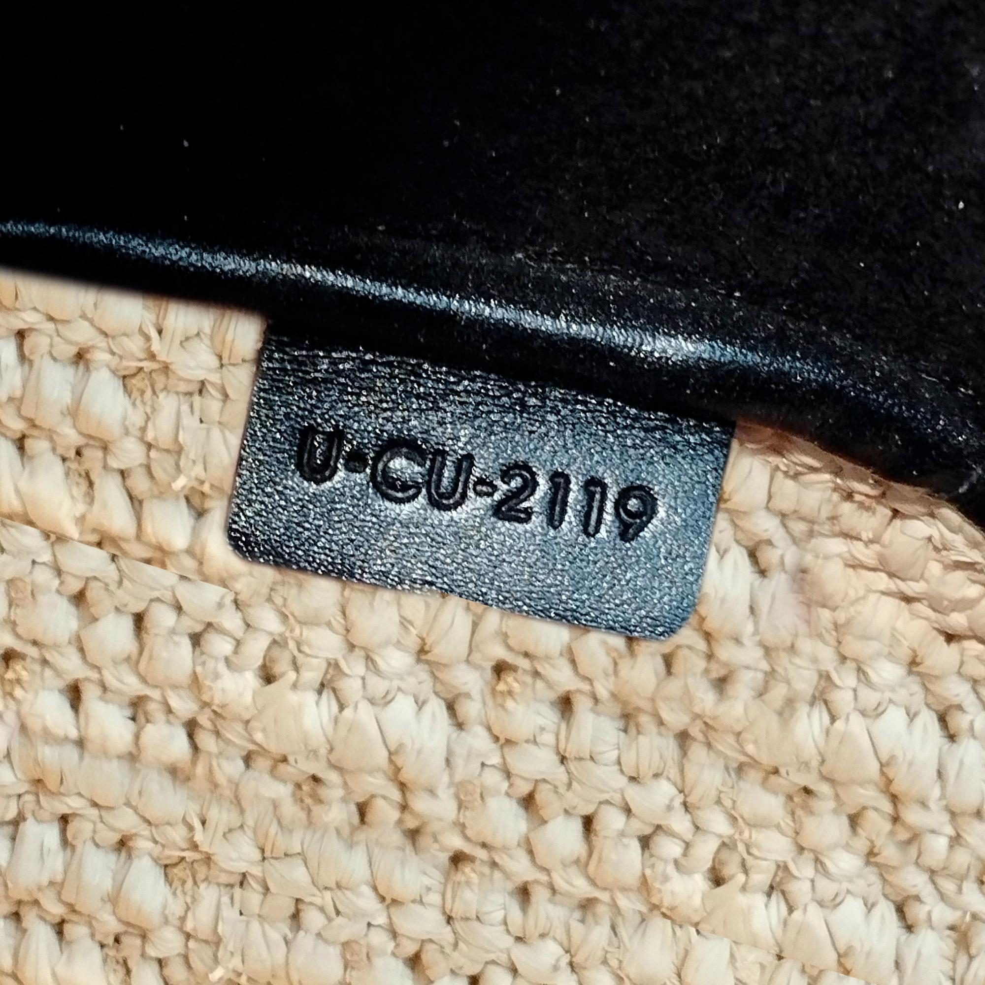 Celine Raffia and Leather Basket Bag (SHG-37905)