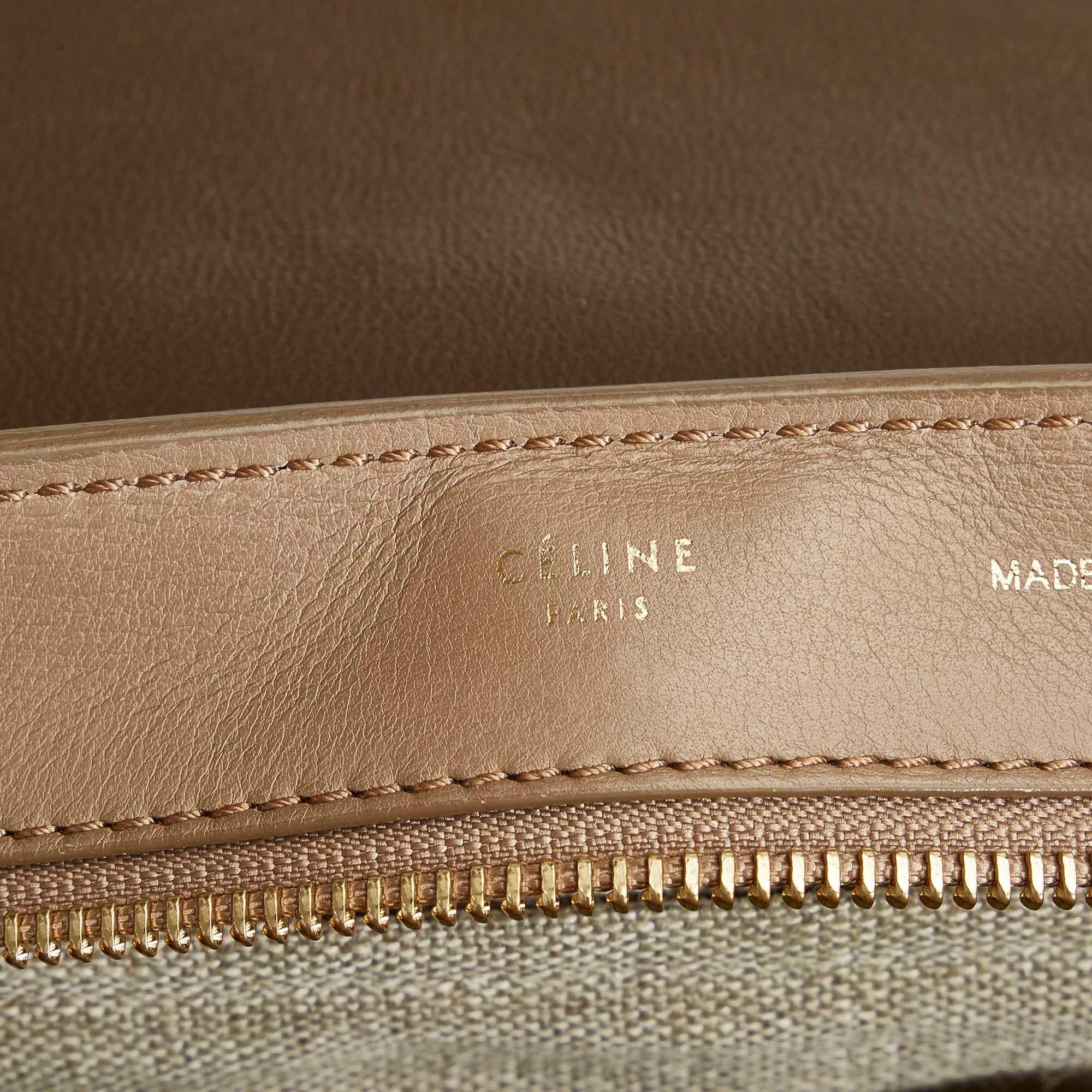 Celine Small Trapeze Leather Satchel (SHG-34032)