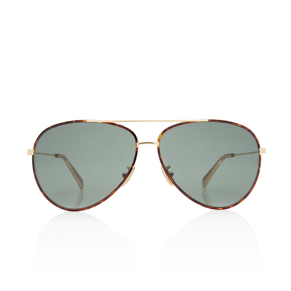 Celine Shadow Aviator- tortoise Celine tortoise and blue aviator sunglasses - BOPF  main image 4