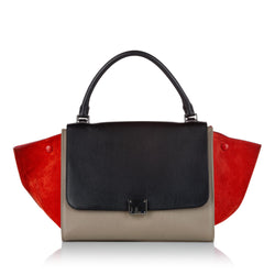 Celine Trapeze Leather Handbag (SHG-24806)