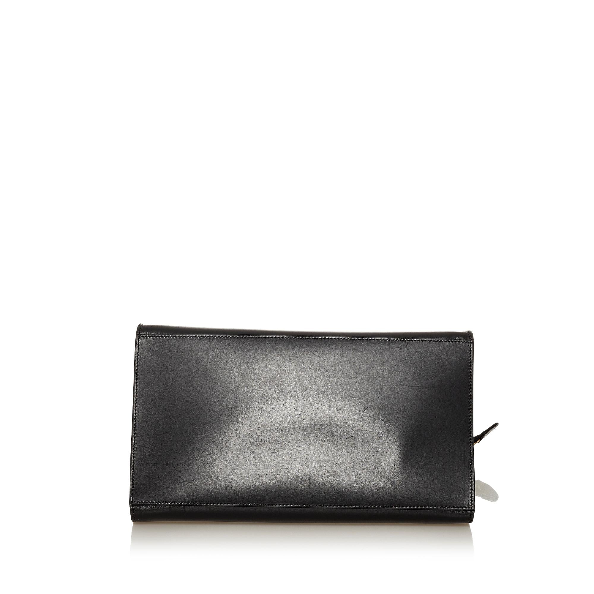 Celine Trapeze Leather Satchel (SHG-28869)