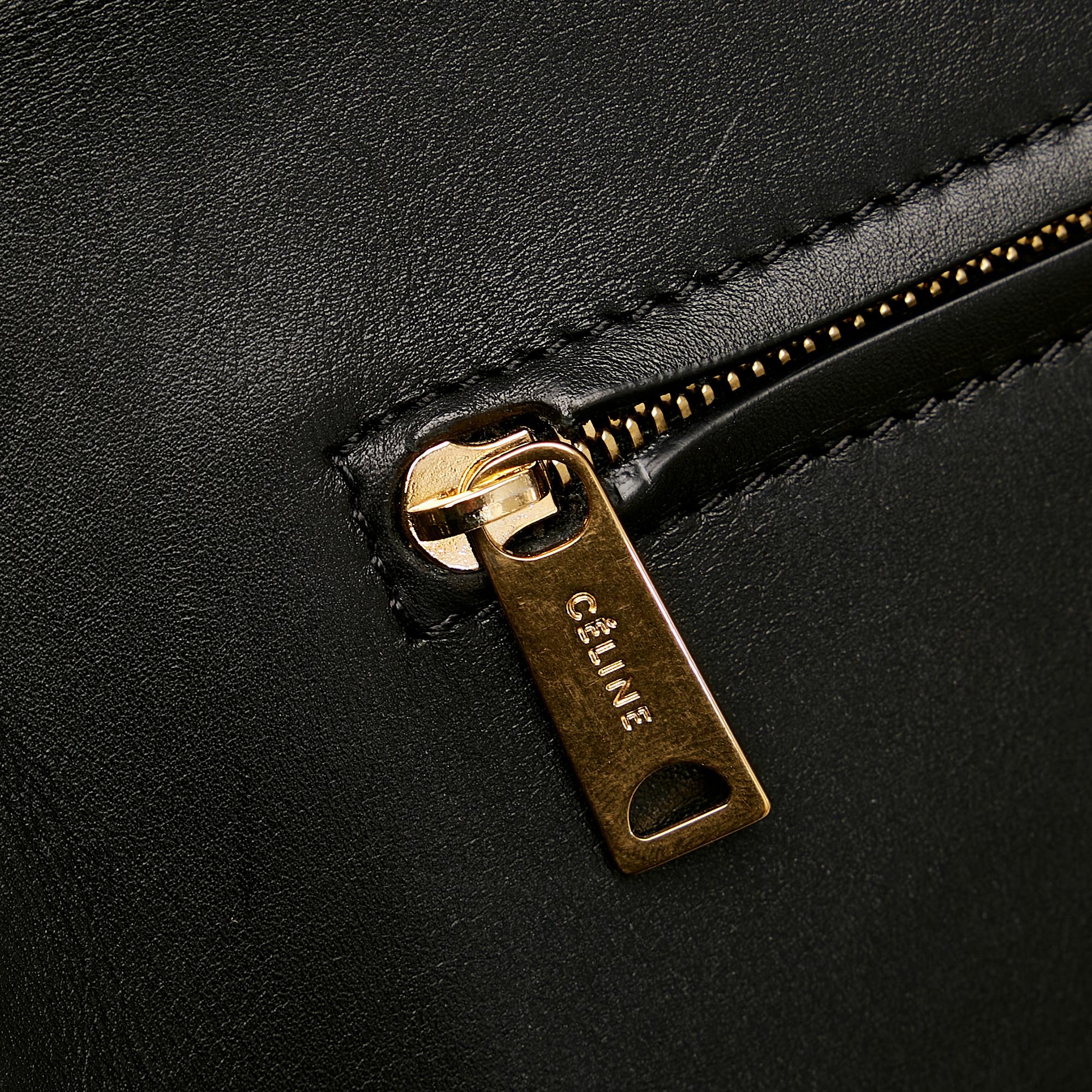 Celine Trapeze Leather Satchel (SHG-28869)