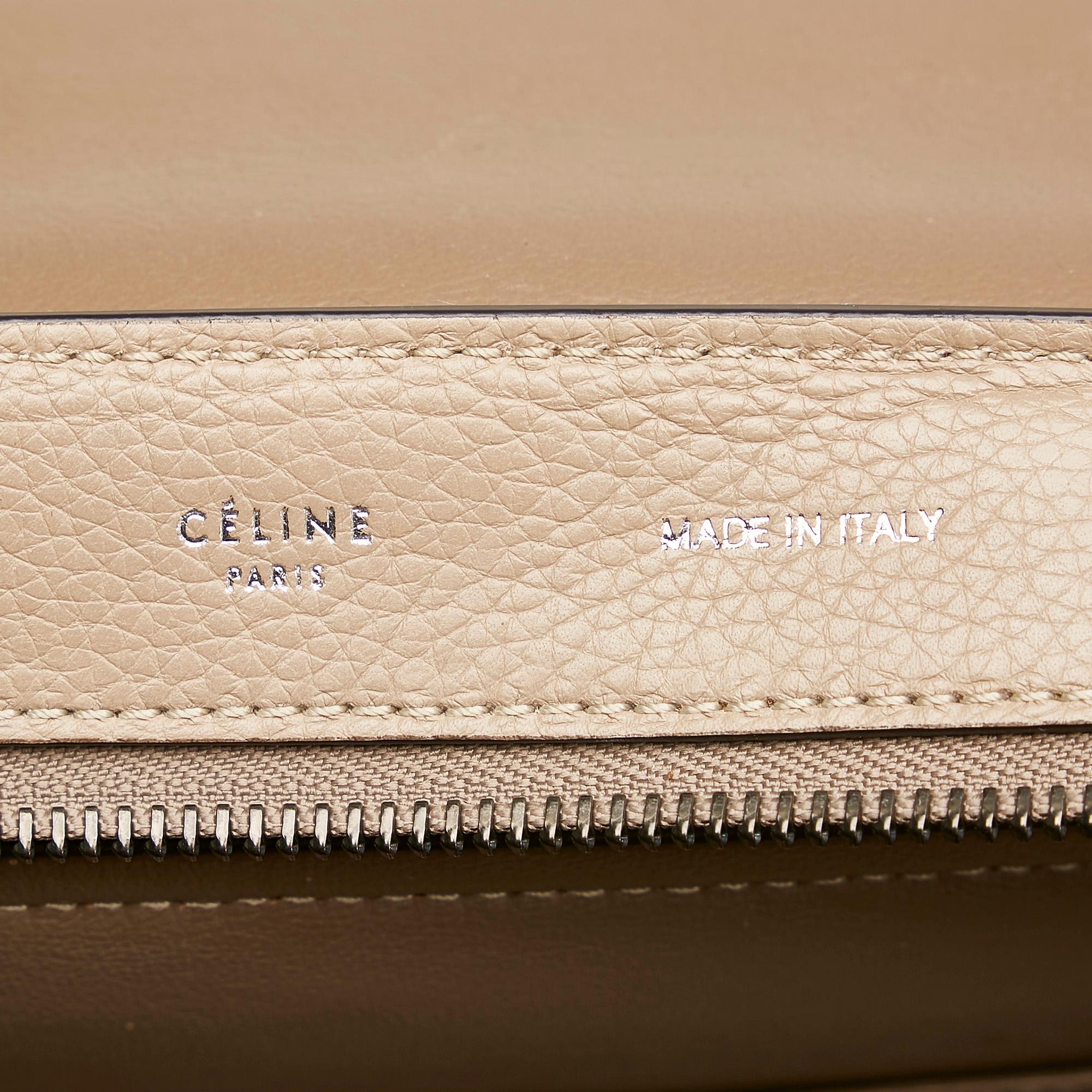 Celine Trapeze Leather Satchel (SHG-28880)