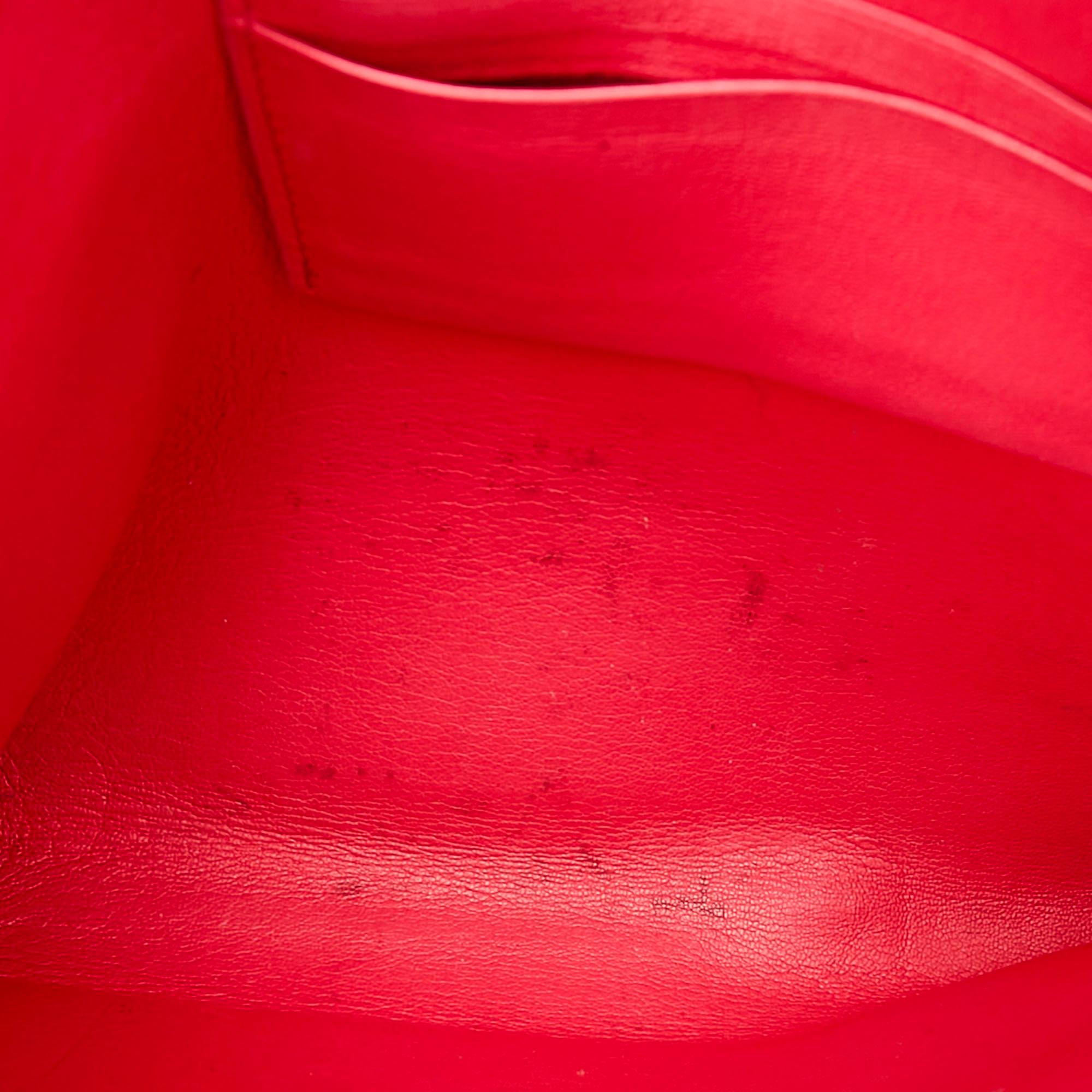 Celine Tri-Color Zip Envelope Leather Clutch (SHG-22456)