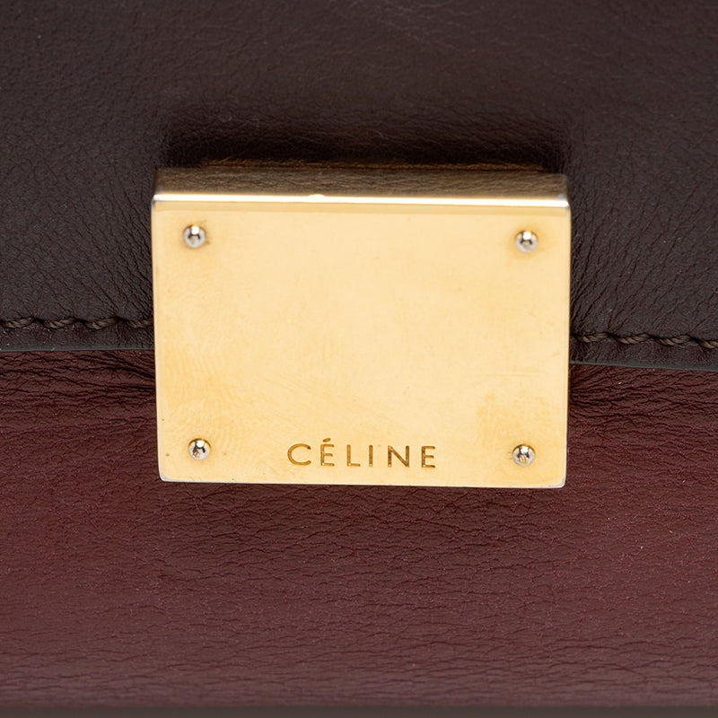 Celine Tricolor Calfskin Small Trapeze Bag (SHF-20414)