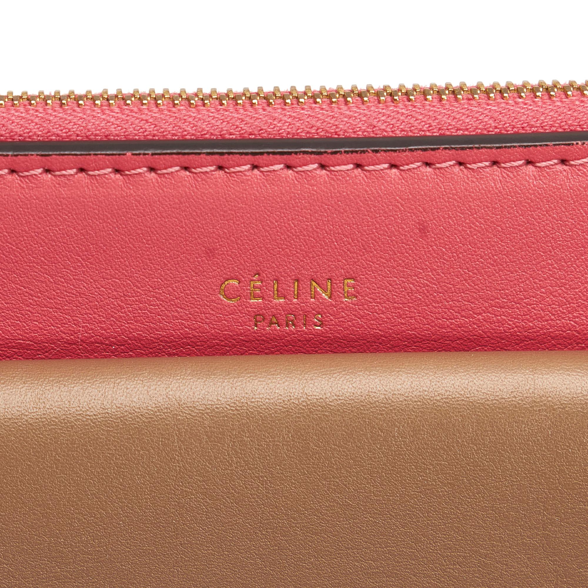 Celine Tricolor Zip Envelope Crossbody (SHG-34787)