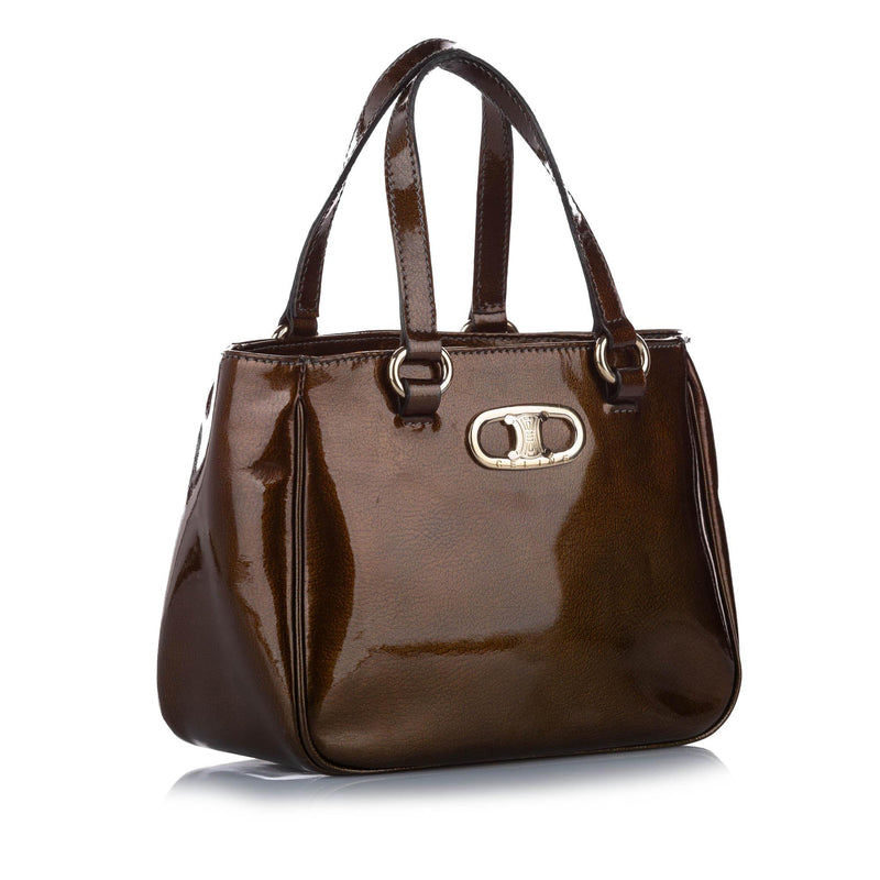 Celine Triomphe Patent Leather Tote Bag (SHG-15557)