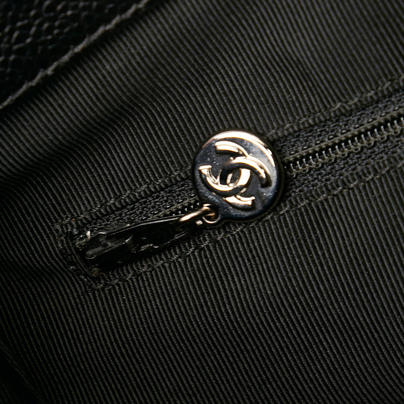 Chanel 1998 Debossed Caviar Leather Tote Bag (SHG-34525)