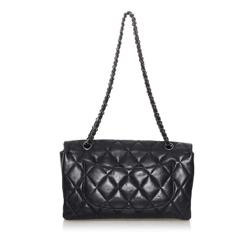 Chanel 3 Bag Lambskin Leather Flap Bag (SHG-36390)