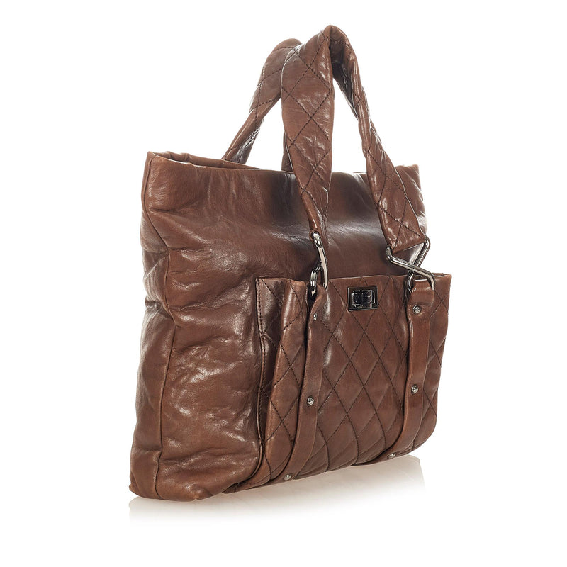 Chanel 8 Knots Lambskin Leather Tote Bag (SHG-23076)