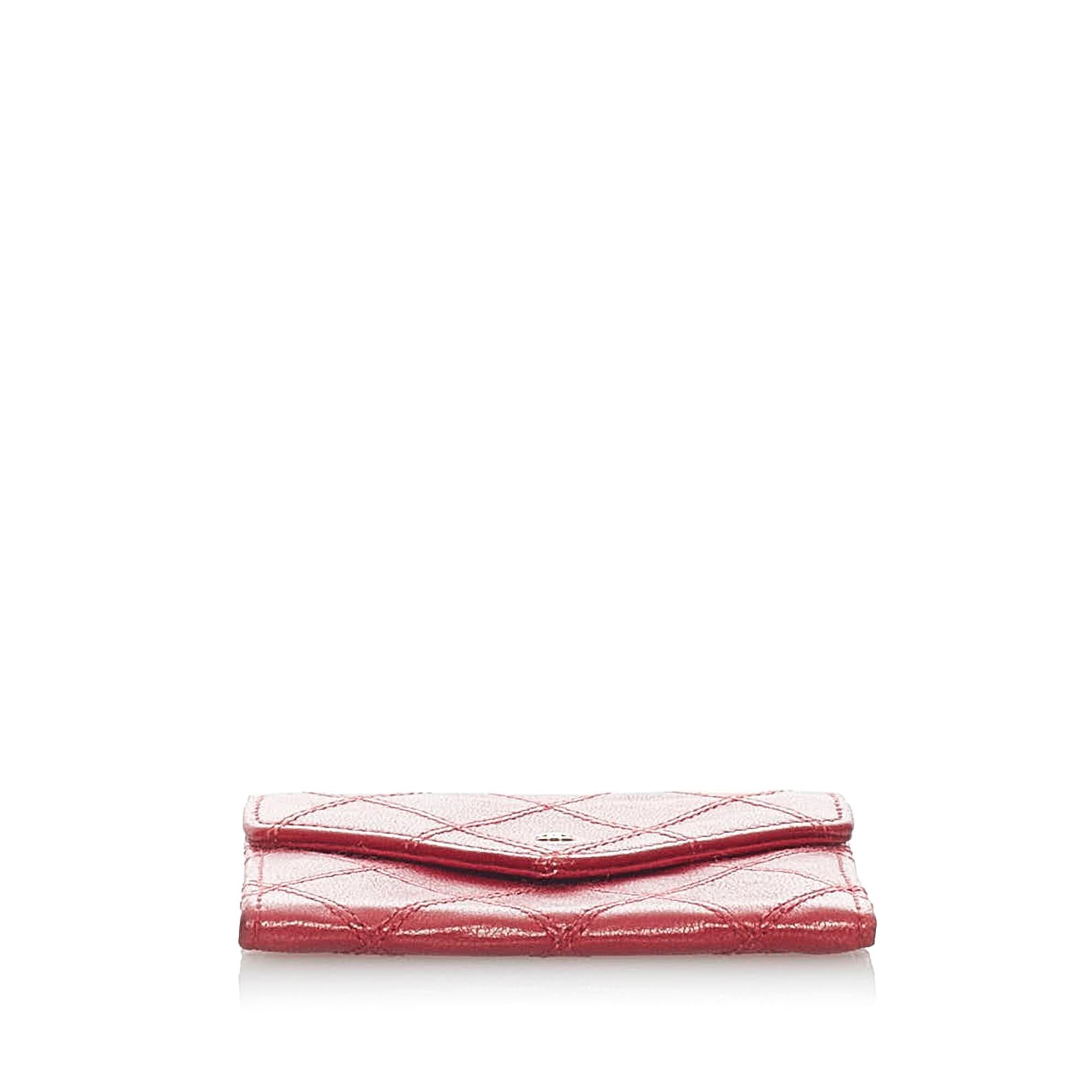 Chanel Bicolore Matelasse Lambskin Coin Pouch (SHG-33401)
