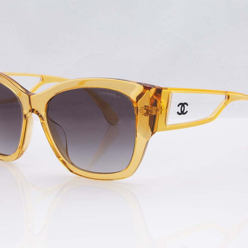 Chanel Sunglasses CC Logo Gold Vintage 