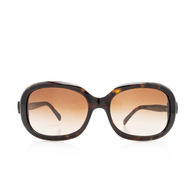 Chanel CC Bow Rectangle Sunglasses (SHF-18784) – LuxeDH