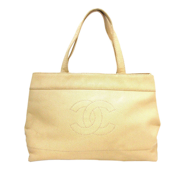 Chanel CC Caviar Leather Tote Bag (SHG-29728)