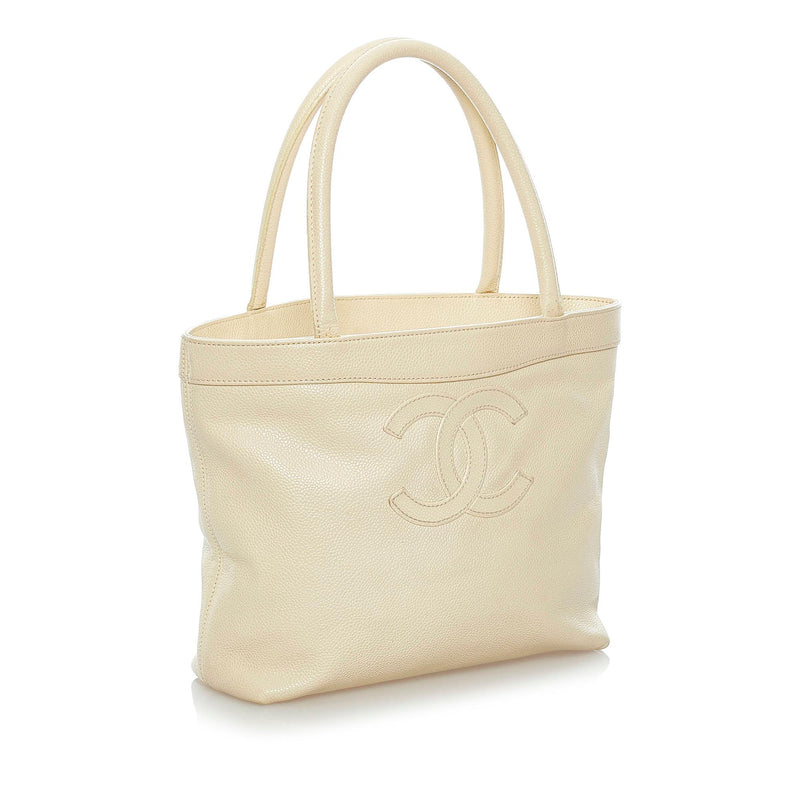 Chanel CC Caviar Leather Tote Bag (SHG-32116) – LuxeDH