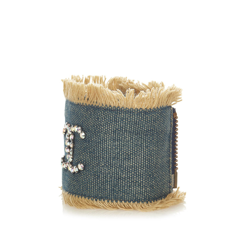 Chanel CC Denim Fringe Bracelet (SHG-26105)