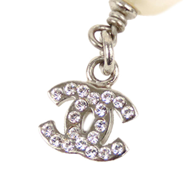 Chanel CC Faux Pearl Pendant Necklace (SHG-27965)
