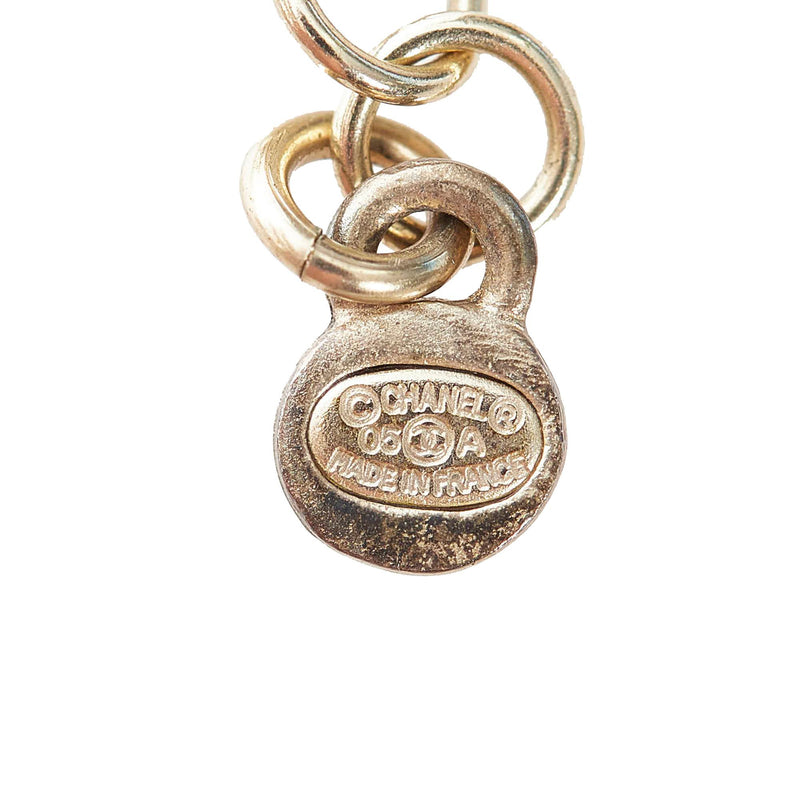 Chanel Pearl CC Clock Pendant Necklace Gold Tone 07C – Coco Approved Studio