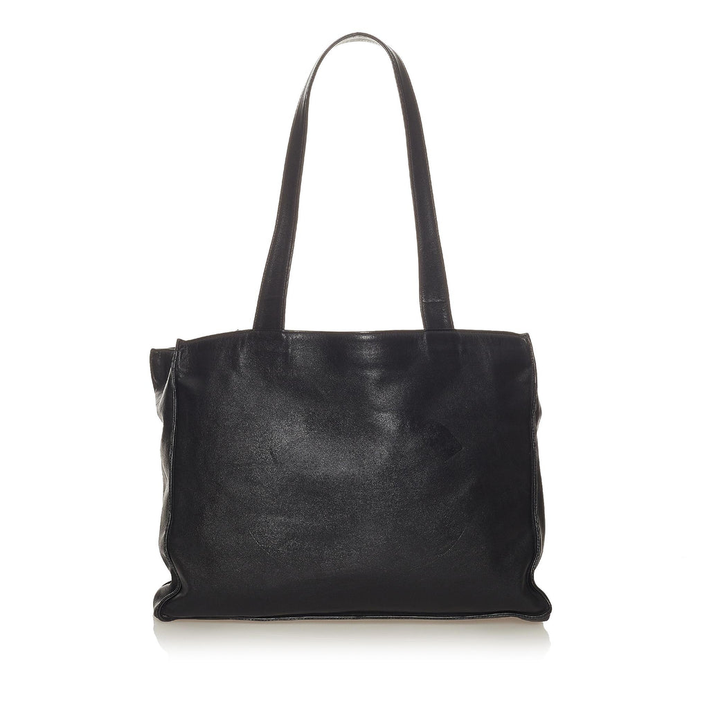 Chanel CC Lambskin Leather Tote Bag (SHG-27283)