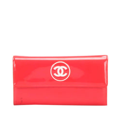 Chanel CC Patent Leather Long Wallet (SHG-28975)