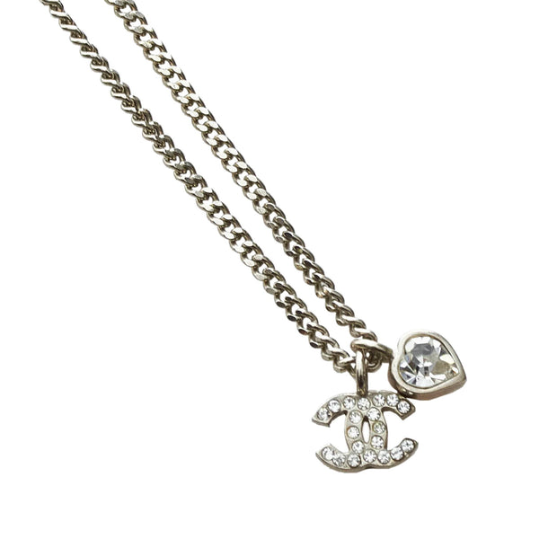 Chanel CC Pendant Rhinestones Necklace (SHG-29616)