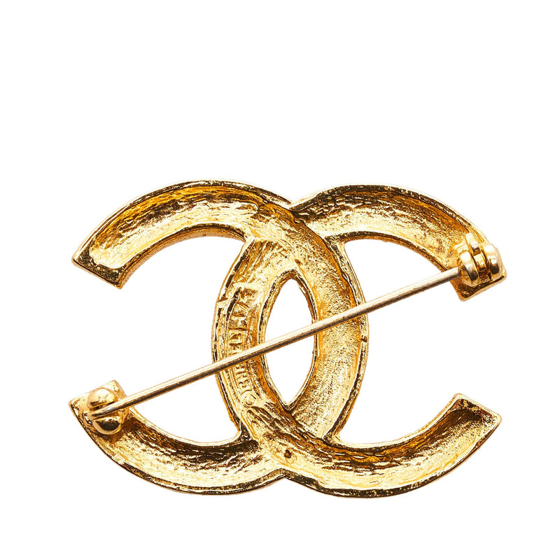 Chanel CC Rhinestone Brooch (SHG-gj10o8) – LuxeDH