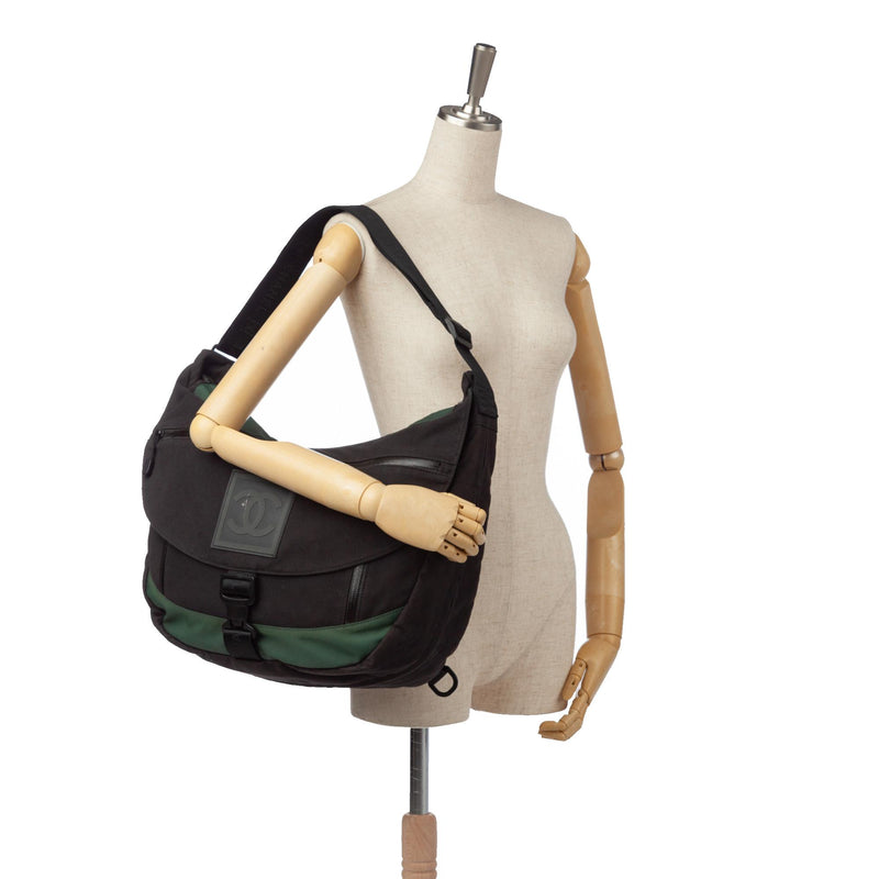 Chanel CC Sports Line Nylon Shoulder Bag (SHG-22770)