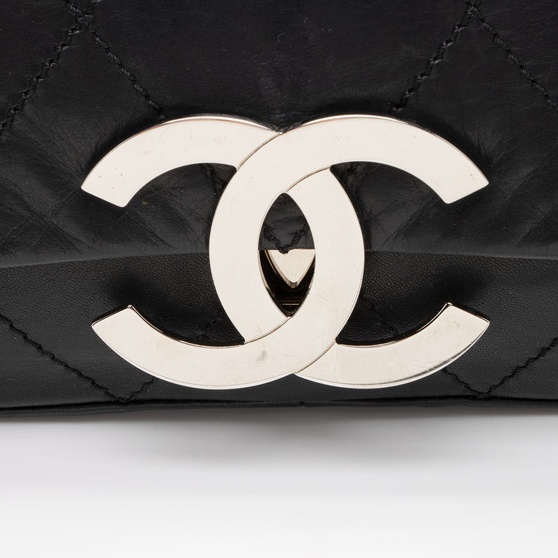 Chanel Calfskin Oversized Quilted CC Small Flap Bag (SHF-FRyV1T)