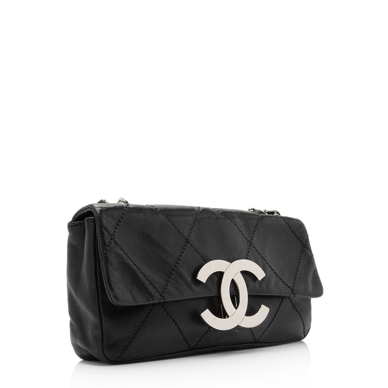 Chanel Calfskin Oversized Quilted CC Small Flap Bag (SHF-FRyV1T)