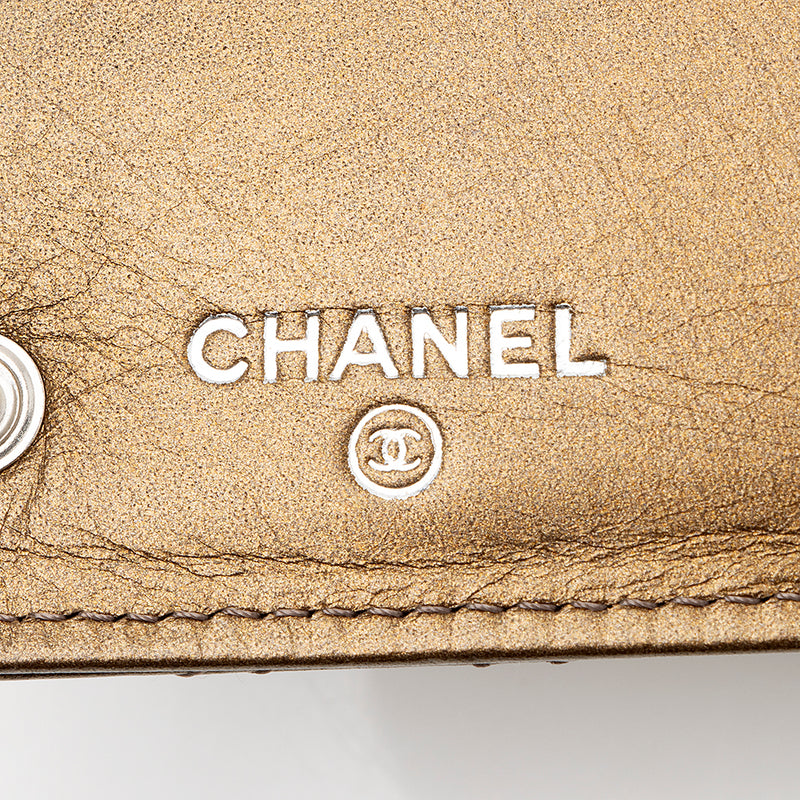 Chanel Calfskin Paris New York Flap Wallet (SHF-15121)