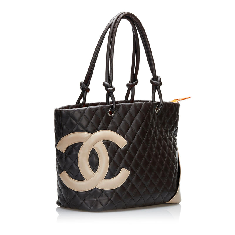 Chanel Black Patent Leather Luxe Ligne Tote Bag - Yoogi's Closet