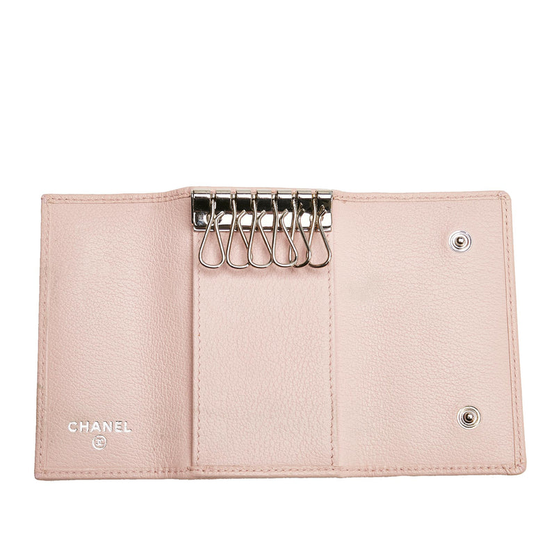 Chanel Womens Interlocking CC Key Holder