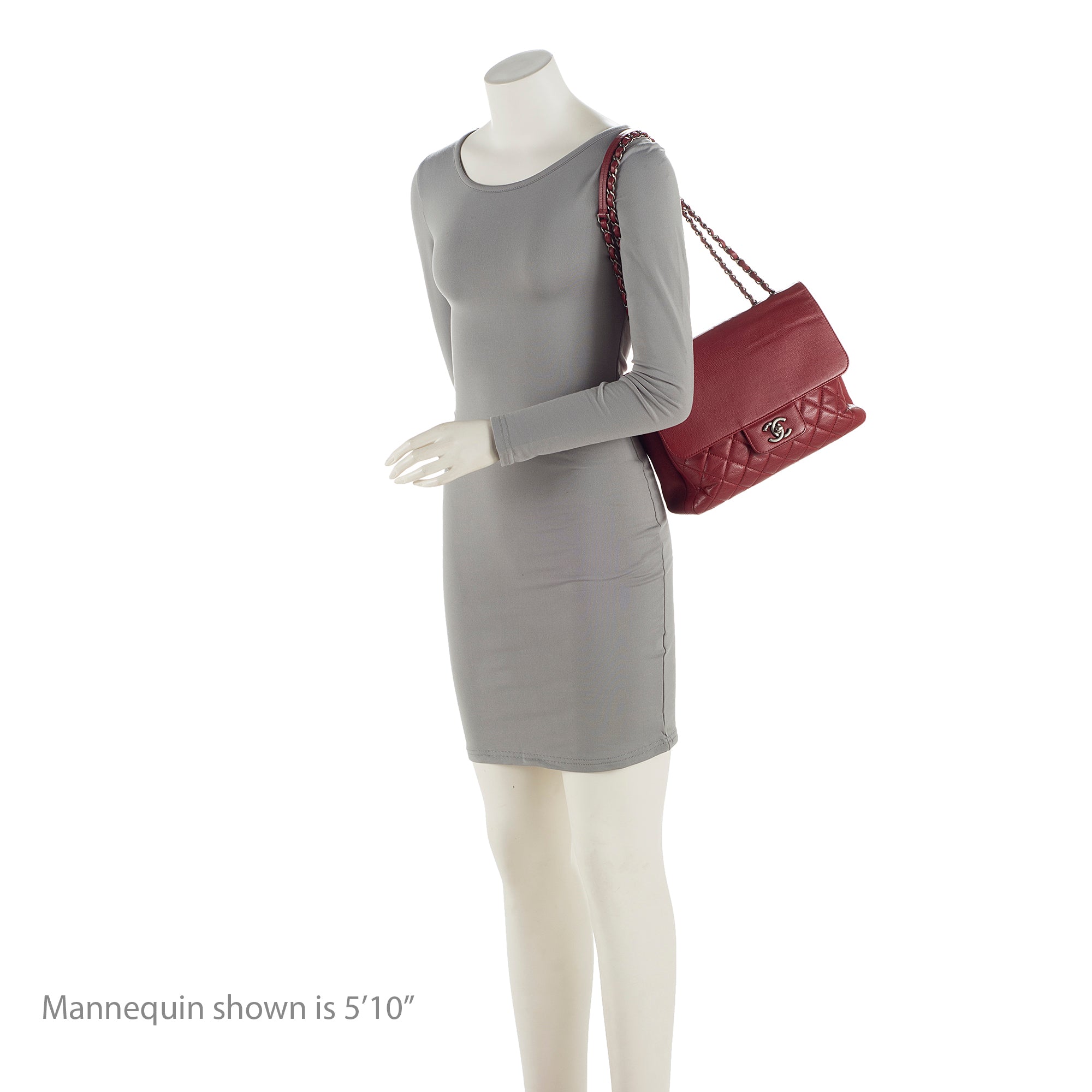 Chanel Caviar Leather All About Flap Large Shoulder Bag (SHF-22267)