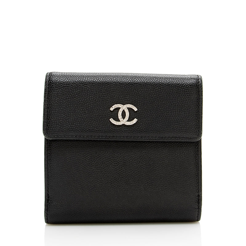 Chanel Black Caviar Timeless CC French Long Wallet, myGemma