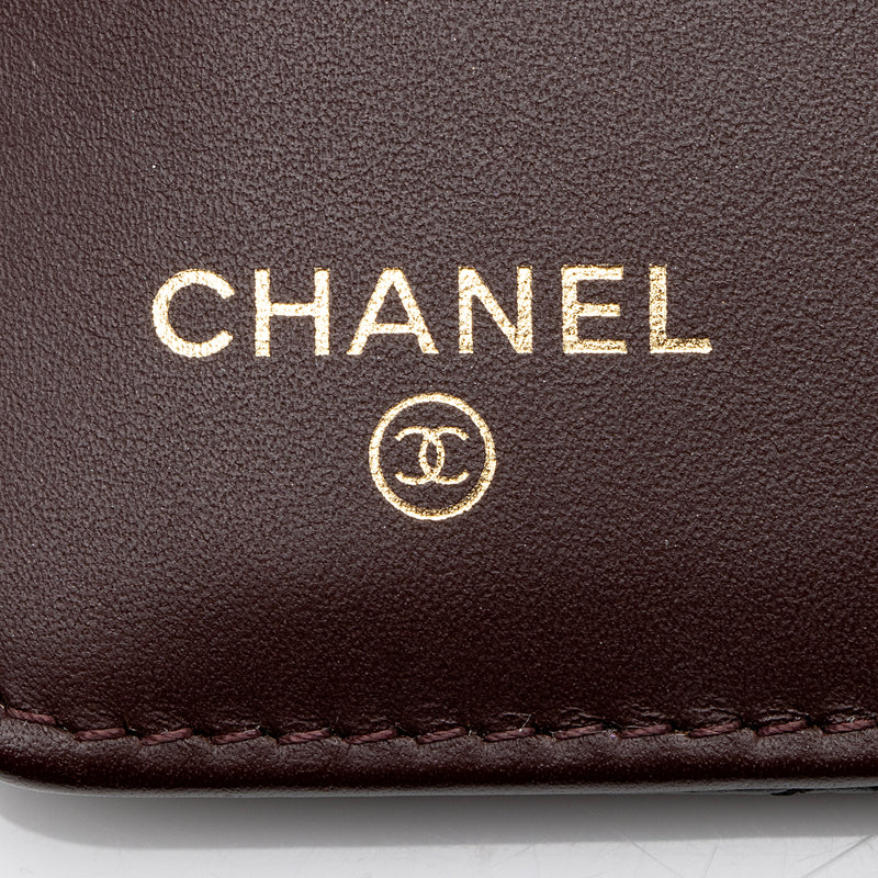 Chanel Caviar Leather CC Yen Wallet (SHF-xXH8cp)