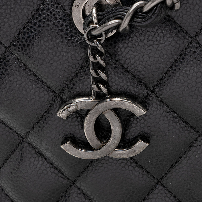 Chanel Vintage Caviar Leather CC Chain Tote - FINAL SALE (SHF
