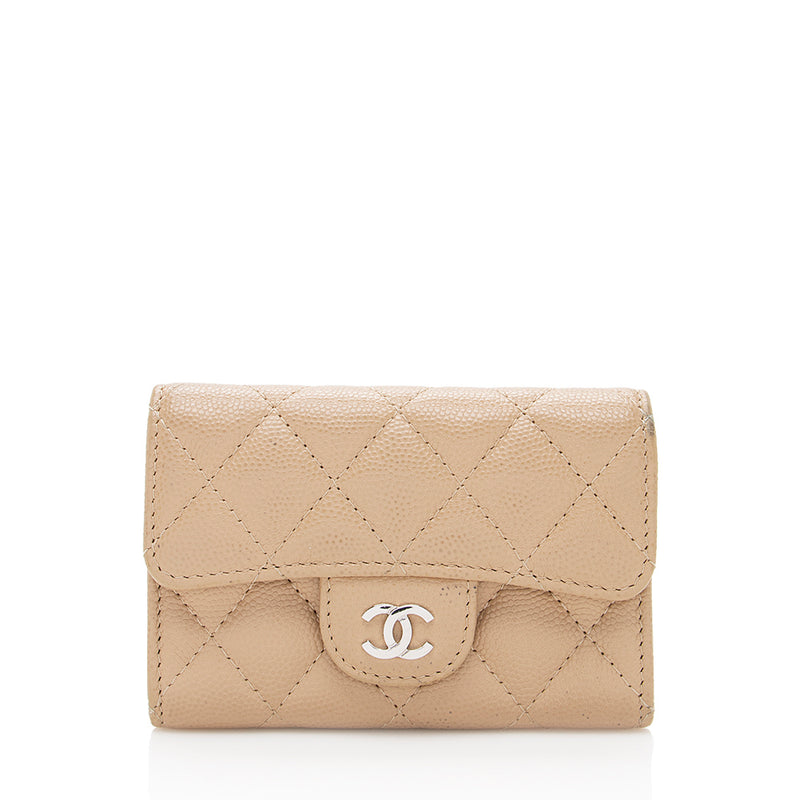 Chanel Caviar Leather Classic Card Holder (SHF-18684) – LuxeDH