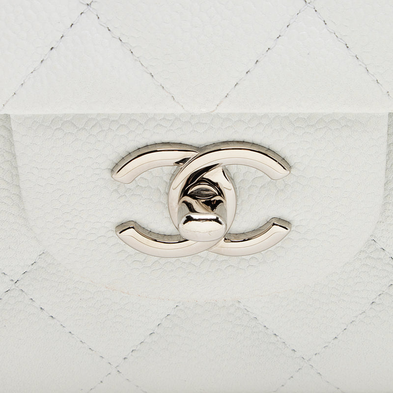 Chanel Caviar Leather Classic Jumbo Double Flap Bag (SHF-22322)