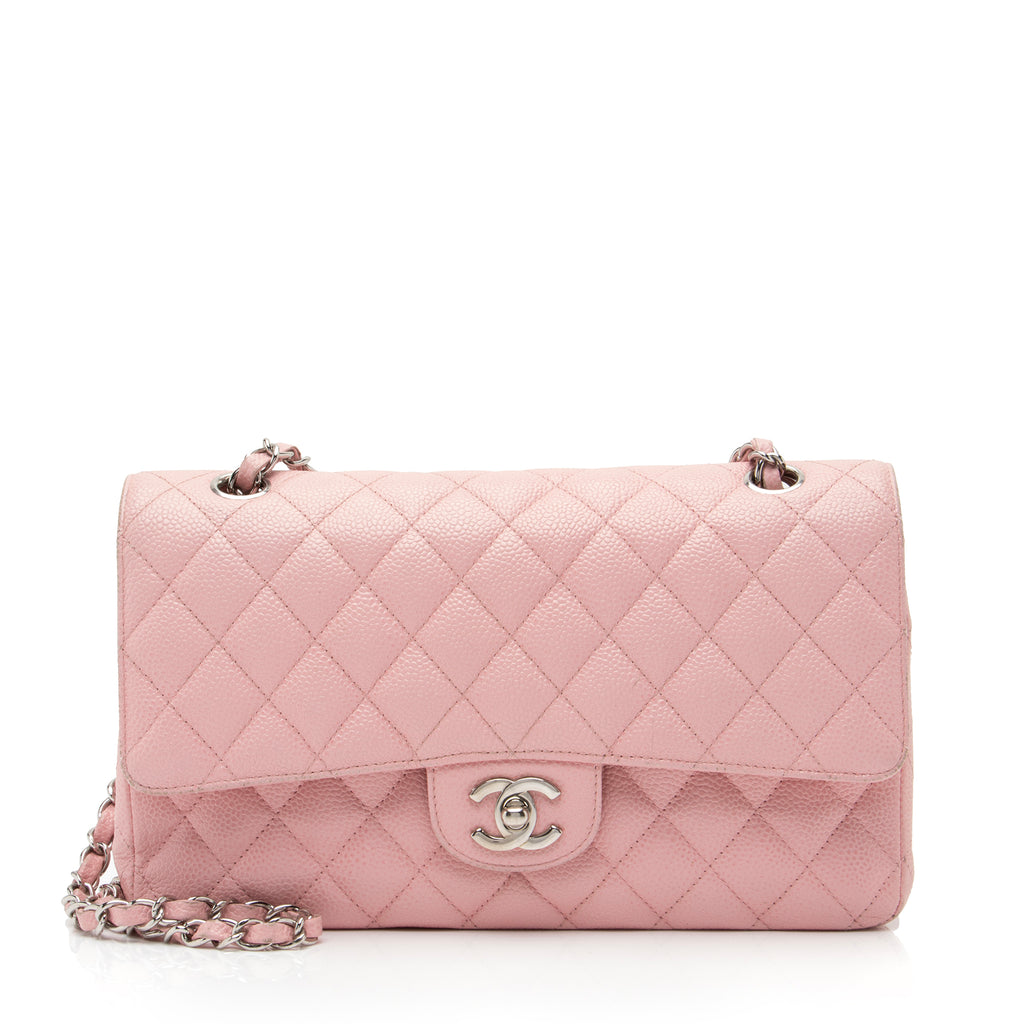 Chanel Caviar Leather Classic Medium Double Flap Bag (SHF-23513)