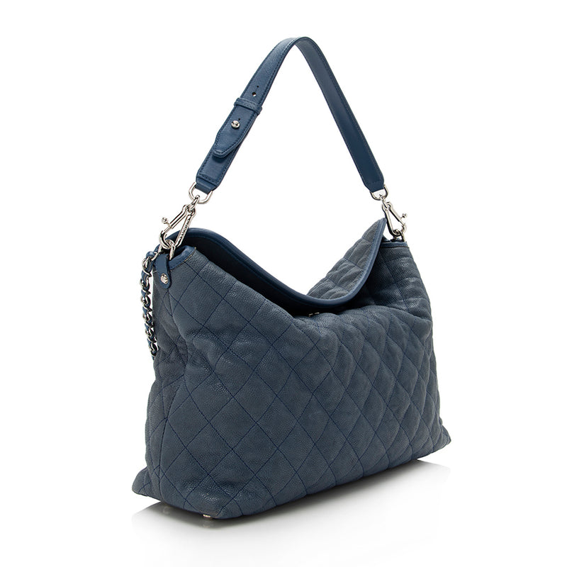 Chanel Caviar Leather French Riviera Hobo (SHF-16095) – LuxeDH