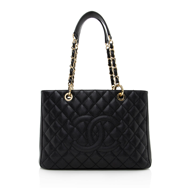 Chanel Caviar Leather Grand Shopping Tote (SHF-18737)
